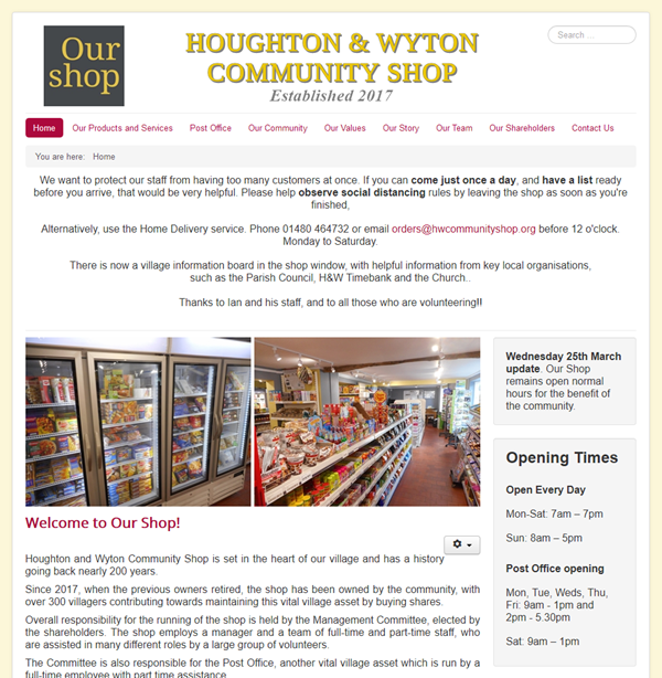 Houghton & Wyton Community Shop